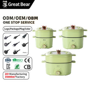 Cocotte Électrique Antiadhésive Multifonction Grande Ourse 28 CM, Cuiseur Vapeur en PP - Product Image 1