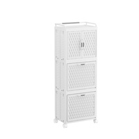 Panier à linge avec support de rangement pour la maison et la salle de bain, panier à linge sale, organisateur de vêtements et bac de rangement pour toilettes