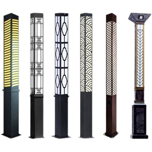 โคมไฟเสากลางแจ้ง LED ไฟถนนในสวน50W เทียบเท่าเสาที่จอดรถกลางแจ้งไฟสวน - Product Image 1