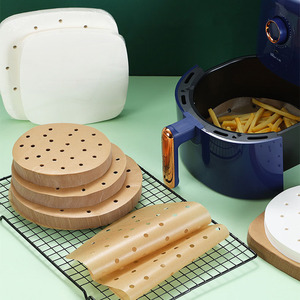 Kertas Alas Penggorengan Premium Berlubang Sekali Pakai, Kertas Panggang Tanpa Pemutih Berlapis, Lembaran Berlubang untuk Air Fryer - Product Image 5