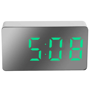 Factory Wholesale Small and Simple <b>LED</b> Digital Desktop Alarm <b>Clock</b> Mirror <b>Led</b> <b>Clock</b> Electronic Table <b>Clock</b> Display Time - Product Image 2