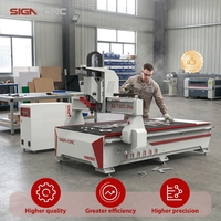 Routeur CNC semi-ATC A2-1325-Pro Superior 1325, idéal pour la découpe du bois dans l'industrie du meuble et de la signalétique
