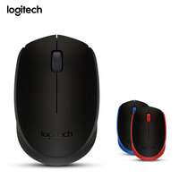 Untuk Logitech M171 Mini Wireless Mouse Antarmuka USB LED Backlit Notebook/Komputer Desktop Penggunaan Bisnis Kantor Hitam/Merah/Biru