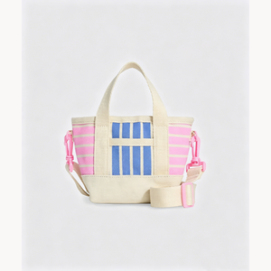 <span class=keywords><strong>Mini</strong></span> Borsa Tote in Tela a Righe con Bordo Smerlato, Piccola Borsa a <span class=keywords><strong>Tracolla</strong></span> per Donne, Borsa Estetica a <span class=keywords><strong>Tracolla</strong></span> con Cinturino - Product Image 6