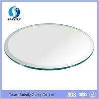 Verre trempé rond transparent ultra clair de haute qualité