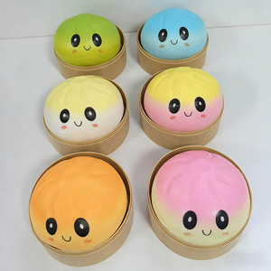 ของเล่นตุ๊กตาซาลาเปาบีบได้ขนาดใหญ่ ลูกเล่นกลิตเตอร์สีรุ้งในกล่องสุ่ม พร้อมซึ้งนึ่งสำหรับงานปาร์ตี้ - Product Image 5