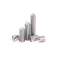 Vis sans tête coniques fendues en acier inoxydable 304 316 A2-70 A4-80 DIN553 ISO7434 GB71, vis de centrage coniques, grade 10.9/12.9