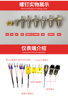 Sonde de température électrique en acier inoxydable Yiyan, capteur de température RTD Pt100, thermocouple de type K, housse de protection en silicone, garantie 1 an