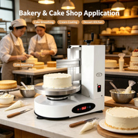 Machine automatique pour étaler la crème et décorer les gâteaux d'anniversaire, pour le polissage