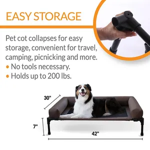 Новый дизайн 2023, усилитель для дивана, водонепроницаемый большой диван для собаки, кровать для кемпинга, поднятая кровать для улицы, поднятая кровать для собаки