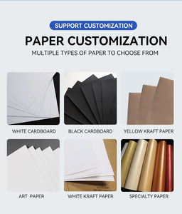 Tùy chỉnh sang trọng có thể tái chế Kraft Quà Tặng Giấy túi UV in bông sợi dây thừng xử lý đối với khuyến mãi đồ trang sức quần áo túi xách - Product Image 3