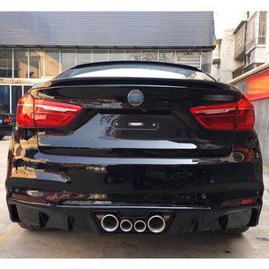 שדרוג רכב - ספוילר קדמי/אחורי מסיבי פחמן רטוב, חצאיות צד, גריל, כיסויי גלגלים, פגוש חדש <span class=keywords><strong>X6</strong></span> 2014-2019 <span class=keywords><strong>F16</strong></span> פנסי ערפל - Product Image 6