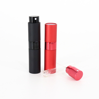 Bouteille d'atomiseur de parfum en aluminium torsadé, échantillon gratuit nouvelle mode 8Ml 10Ml bouteille d'atomiseur de parfum Portable rond