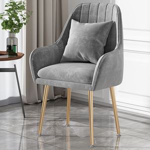 Chaise de salle à manger style crème ; <span class=keywords><strong>Fauteuil</strong></span> en métal de conception italienne ; Chaise Tim ; Chaise de bureau à domicile de style <span class=keywords><strong>scandinave</strong></span> - Product Image 5