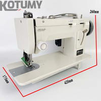 Machine à coudre portable robuste électrique domestique pour fourrures, cuir et vêtements épais