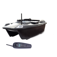 Bateau à appâts autopiloté en vente chaude, catamaran noir, robot de pêche à appâts