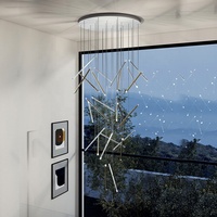 Lampe suspendue décorative Simple, lustre de luxe moderne en acrylique à Led