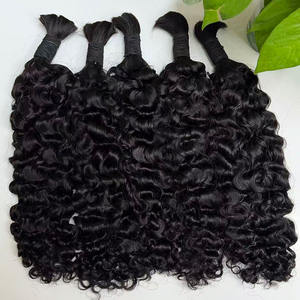 Compra al por Mayor de Cabello Humano Virgen Natural Negro Rizado Indio, Extensiones de Cabello Humano Virgen al por Mayor, Compradores de Cabello - Product Image 2