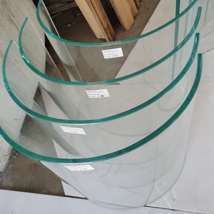 Verre incurvé laminé écran de <span class=keywords><strong>douche</strong></span> salle de bain serres extérieures bâtiment mur tables à manger maison escalier garde-corps en verre - Product Image 1