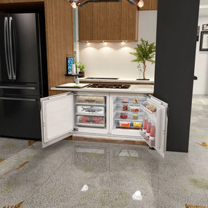 Réfrigérateur sans givre encastrable pour îlot de cuisine, silencieux, en plastique, <span class=keywords><strong>petit</strong></span> réfrigérateur, dissipation intégrée aux armoires - Product Image 1