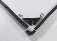 Marco de metal para cama de fácil montaje, listón individual de madera de tamaño king