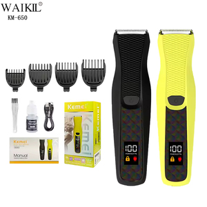 Km-650 Depiladora Eléctrica Femenina de Cuerpo Completo con Batería de Litio de 1200 mAh, Máquina para Eliminar Vello de Partes Íntimas, Set de Recortadora de Bikini - Product Image 1