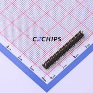 X1321WVS-2x26J-C40D53 Pin Header SMD,P=1.27mm Connector ( Pin Structure: 2x26P )( Pitch: 1.27mm )( Row Spacing: 1.27mm ) - Product Image 1