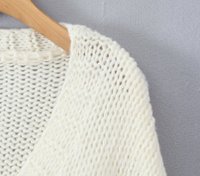 Cardigan en tricot personnalisé pour femme, à manches ballon brodées, moderne et tendance, veste d'extérieur pour l'hiver