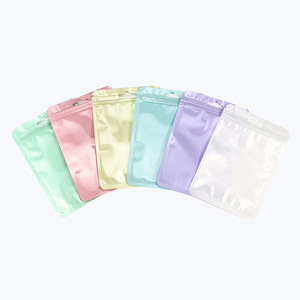Bolsa autosellable de color macarrón, bolsa transparente de color engrosada, bolsa sellada impermeable y antiincrustante - Product Image 1