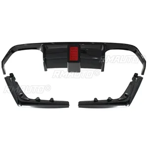 Lèvre de pare-chocs arrière BMW F80 noir brillant style V, cache de protection de pare-chocs arrière, kit carrosserie pour BMW F80 2012-2019, accessoires automobiles - Product Image 6