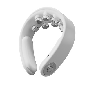 AUX Neck Massager AJA-LL-J3 White 8 Roller Pulse Heat Therapy USB Rechargeable Home Use - Product Image 5