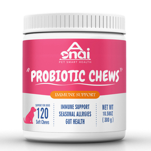Dog Probiotics <strong>Chews</strong> Digestive Enzymes Prebiotics Probiotics for Dogs Allergy Relief Dog Multivitamin Chewable With Glucosamine - Product Image 1