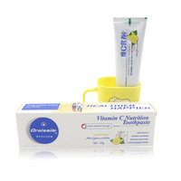 Fournisseur fiable Dentifrice sans fluorure Marque privée Dentifrice Blanchiment des dents Vitamine C Nutrition Dentifrice pour le soin des gencives