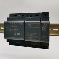 MINGHONG 5V 12V 15V 24V 48V PSU 15W 2.4A 1.25A 1A 0.63A 0.32A Alimentation industrielle sur rail DIN HDR-15-5 HDR-15-12 HDR-15-24