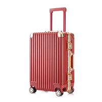 Valise rigide de luxe en polycarbonate 20/24/26/29, étanche, bagage à main approuvé par les compagnies aériennes, en stock