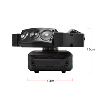 Mini éclairage principal mobile de l'araignée 9x10W RGBW de faisceau de LED pour la boîte de nuit de mariage de KTV
