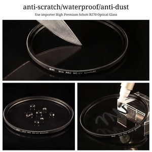 Filtro de Protección UV para Cámara con Marco de Aleación de Aluminio Ultra Delgado GiAi, Cristal Óptico HD de 49-105 mm, Revestimiento Nano de <span class=keywords><strong>18</strong></span> Capas - Product Image 4