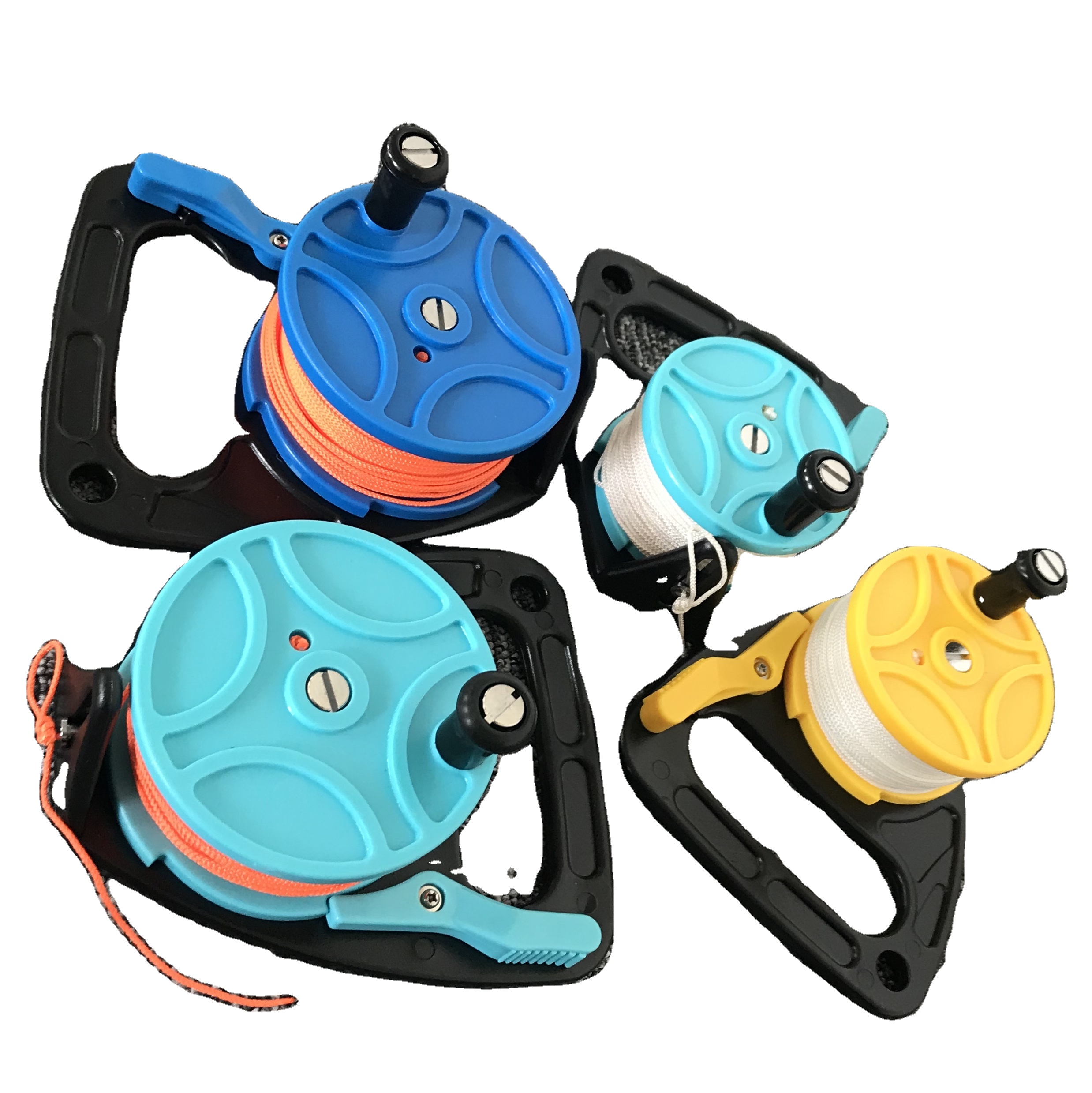 150 футов/270 футов аксессуары для подводного плавания пластиковая катушка для дайвинга с большим пальцем