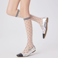 Chaussettes hautes de luxe 10D ultra fines effet aile de cigale, torsadées 3800, anti-accroc, avec logo personnalisé OEM