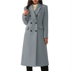 Automne et <span class=keywords><strong>hiver</strong></span> nouveau produit vêtements pour femmes mode <span class=keywords><strong>manteau</strong></span> en laine dame Slim Fit Long <span class=keywords><strong>manteau</strong></span> - Product Image 5
