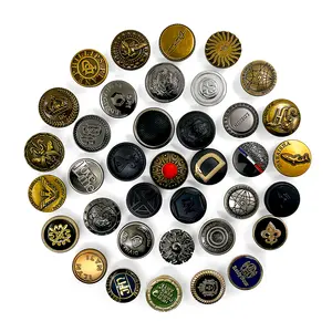 Custom 17-20mm Zinc Alloy Jeans Button Maker Designer Shirts DIY Detachable Fit Buttons For Clothing