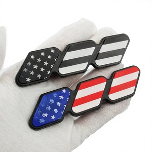 <b>Car</b> Front Grilles ABS Body Color Flag Badge <b>Car</b> <b>Stickers</b> for TA COMA 4 Runner TUND RA Pickup Hood Logo Decorate Decals L196 - Product Image 4