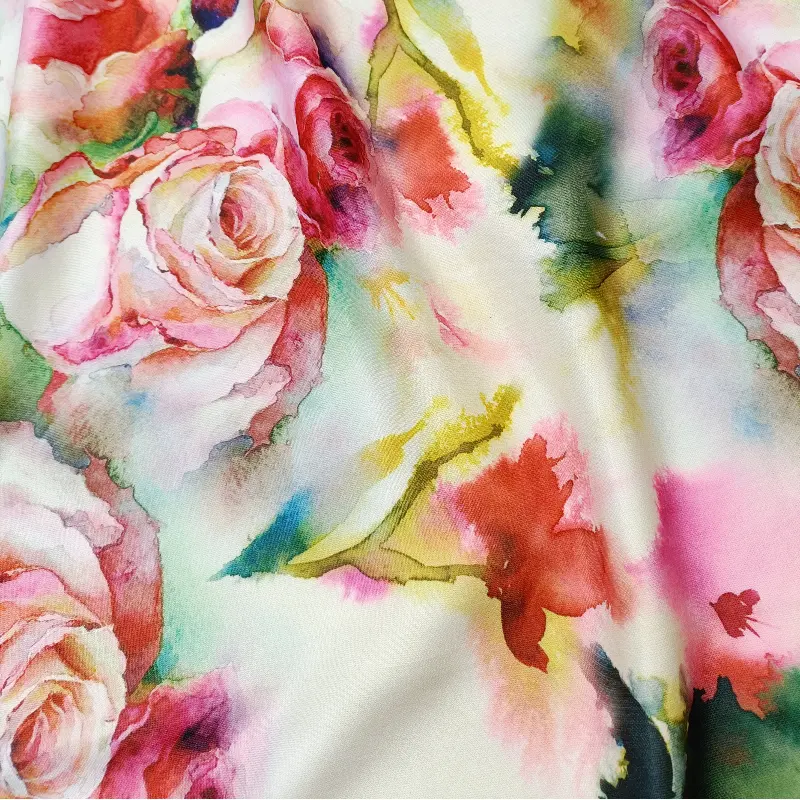 Tecido de seda com leite elástico fashion super suave textura de qualidade para mulheres vestuário e têxteis domésticos