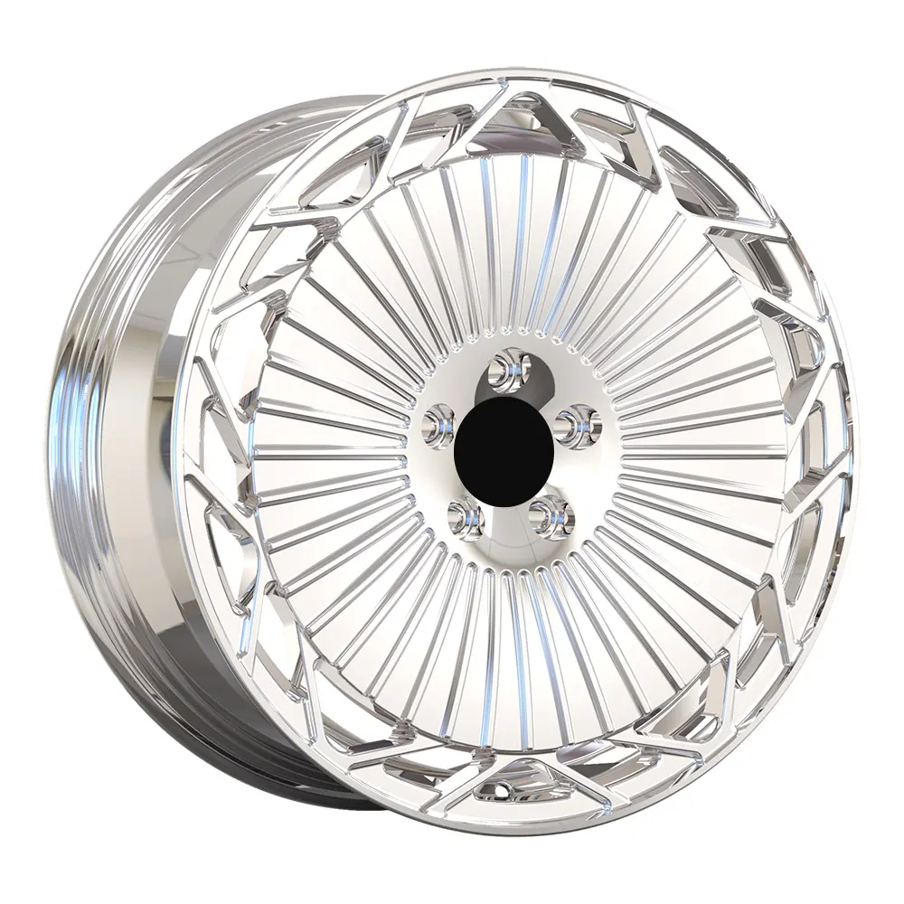 Hllwheels rodas de carros forjadas com raios personalizados, aro de carro de 19 polegadas 5x112 para Benz Maybach