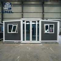 Maisons conteneurs extensibles prêtes à l'emploi, personnalisables 10ft 20ft 40ft, modernes, de luxe, préfabriquées, mobiles, pour écoles, 1 2 3 4 chambres, économiques