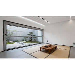 Fenêtres coulissantes verticales automatiques modernes XiaoDe, résistantes aux ouragans, fenêtres électriques intelligentes à levage et glissière pour villa et appartement - Product Image 2