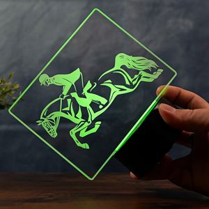 Luz Nocturna LED, Decoración <span class=keywords><strong>de</strong></span> Carreras <span class=keywords><strong>de</strong></span> <span class=keywords><strong>Caballos</strong></span>, Deportes Ecuestres, Regalo Perfecto para Entusiastas del Deporte, Novio, Bádminton - Product Image 5