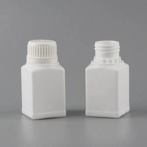 Wholesale 100ml 90cc 100cc Empty HDPE <strong>Plastic</strong> Square Medicine Empty Pill Bottles For Packaging <strong>Capsule</strong>