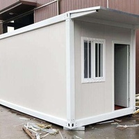 Maison modulaire pliable intégrée mobile, conteneur de bureau, de dortoir ou résidentiel pour site d'exportation, avec panneau sandwich/galvanisé