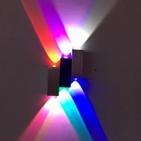 Offre Spéciale 3500k blanc chaud LED applique murale G9 ampoule remplaçable base en aluminium carrée montée à l'extérieur pour la maison